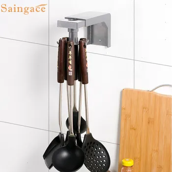

Saingace storage hook 360 degrees Rotating Tableware storage hook bathroom telescopic hook swivel hook Coat Hanger drop ship new