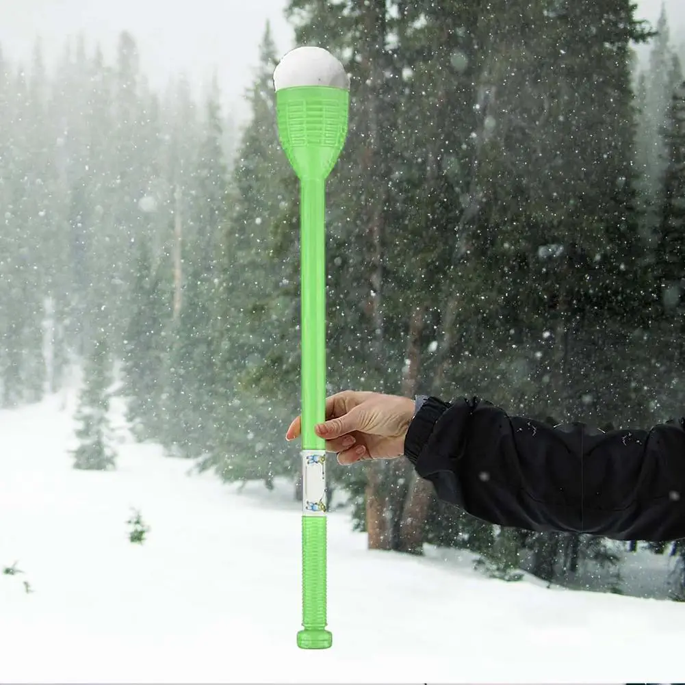 Long Snowball Thrower Stick Plastic Snowball Launcher For Kids Winter Outdoor Snow Ball Fight Games Boys And Girls (Random Colo