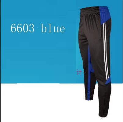 6603 blue Мужские футбольные тренировочные длинные штаны подходит для всех сезонов Размер: L-4XL - Цвет: 6603 blue