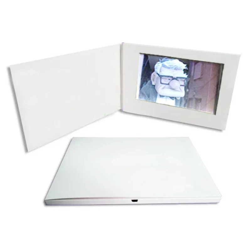 7 inch LCD video blank cardwhite video card (1)