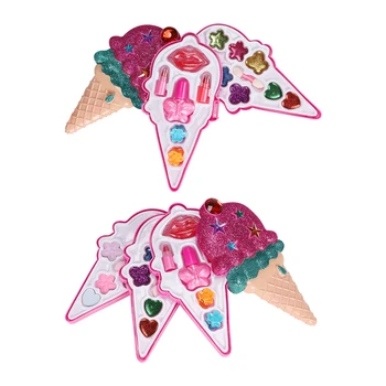 

Fashion Cosmetics Ice Cream Shaped Princess Makeup Box Girl Play House Toys