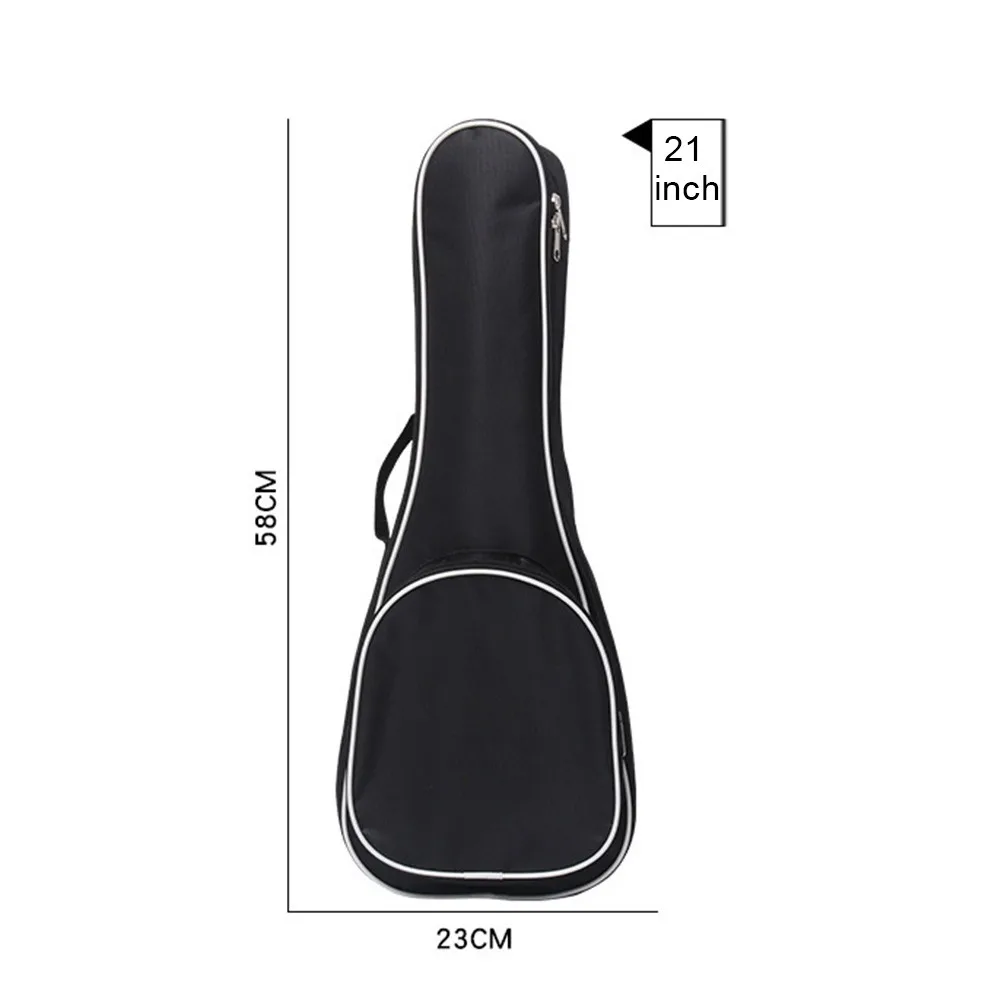 21/23/26in Waterproof Ukulele Bag Soft Case Bag Shoulder Backpack Padded Guitar Parts For Tuner Strings Ukulele Strap For Gift