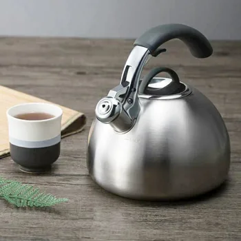 

Gas induction cooker universal kettle home 304 stainless steel automatic whistle large capacity hot kettles