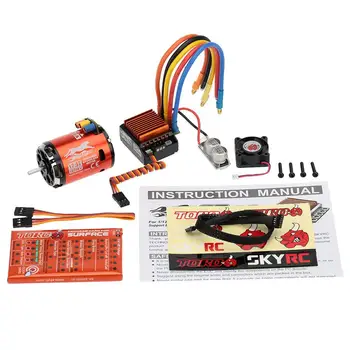 

SkyRC 13.5T 2590KV 2P Brushless Sensored/Sensorless Motor CS60 60A Brushless ESC Program Card for 1/10 1/12 RC Touring Car