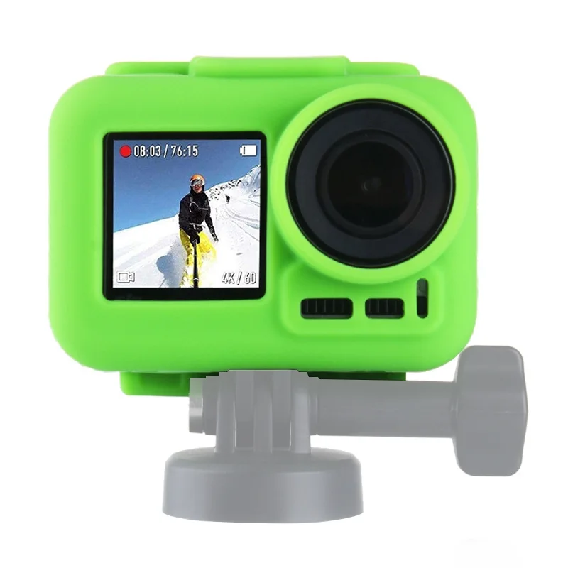 PULUZ мягкий силиконовый защитный чехол для DJI Osmo Action с рамкой