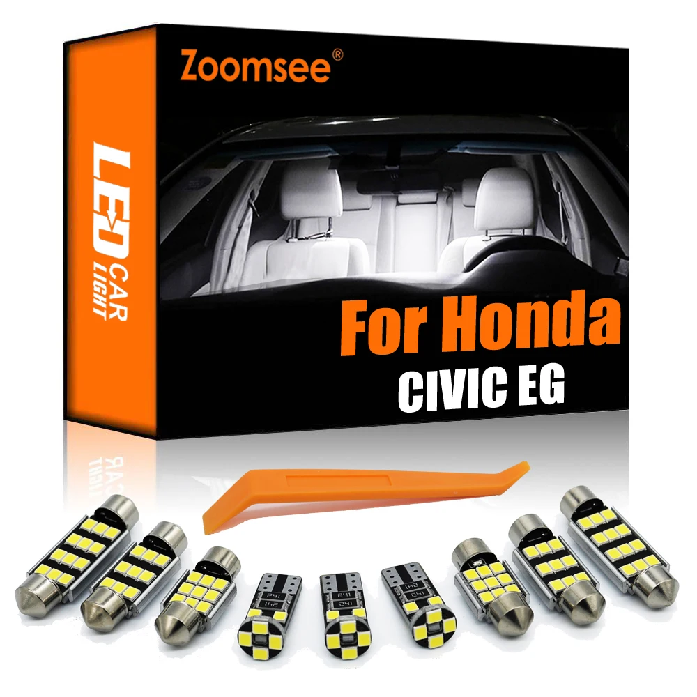 Zoomsee интерьер светодиодный для Honda Civic 5 EG EG4 EG5 EG8 EG9 1992-1995 Canbus автомобиль лампы в