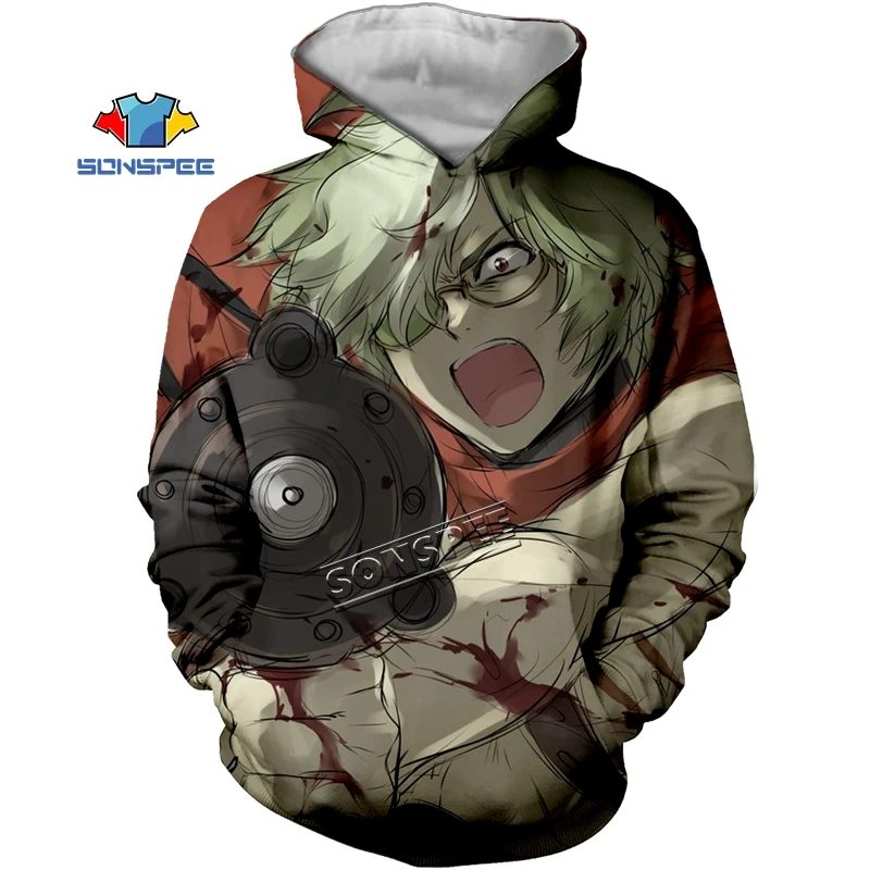 SONSPEE the Kabaneri of the Iron Fortress japan Anime 3D print Hoodie short sleeve Harajuku streetwear Pullover Fashion Hoodie