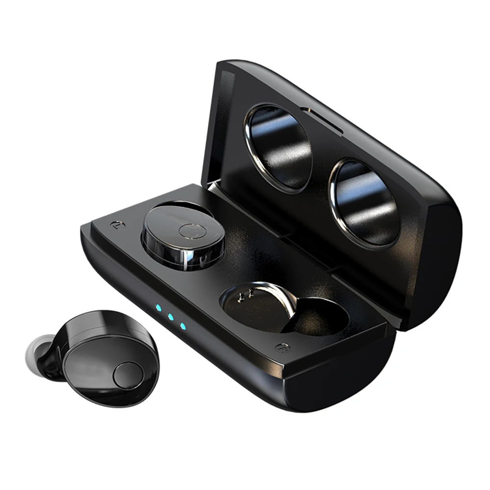 

T6 Sports Mini Binaural Wireless Headset Bluetooth 5.0 Surround Sound Waterproof Stereo Earphone With Charging Box
