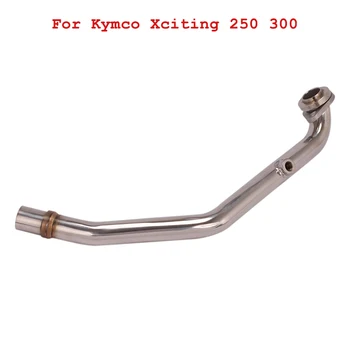 Slip for Kymco Xciting 250 300 Motorcycle Modified Front Header Link Pipe to Original Exhaust Tips
