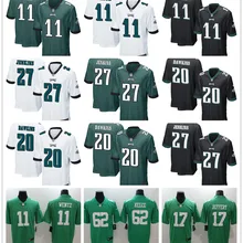 Мужские футбольные майки Philadelphia Carson Wentz Zach Ertz Nick Foles Fletcher Cox Jason Kelce Malcolm Jenkins