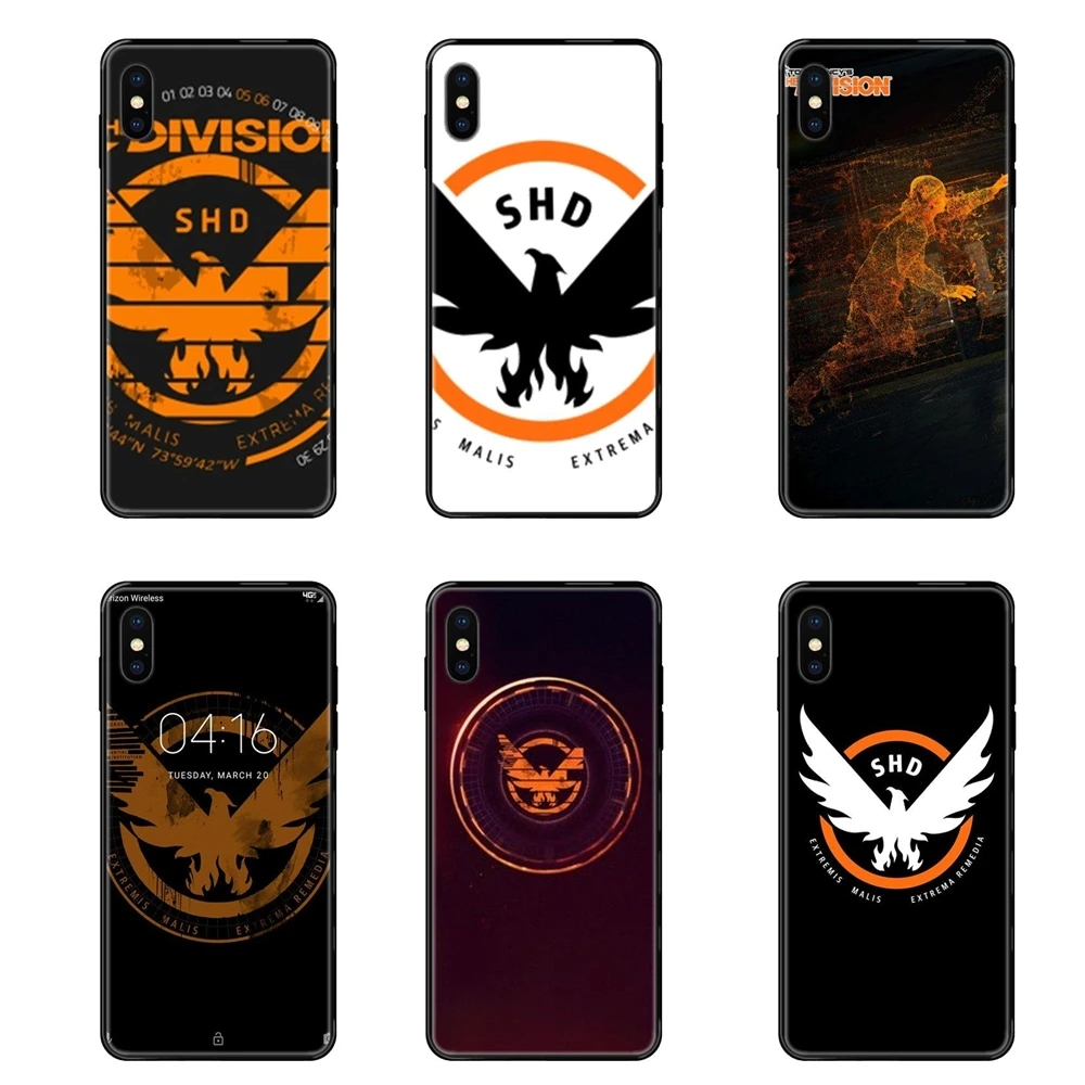 Вдохновляющий черный мягкий чехол из ТПУ Capa Tom Clancy's The Division Shd Bird для Redmi Note 4 5 5A 6 7