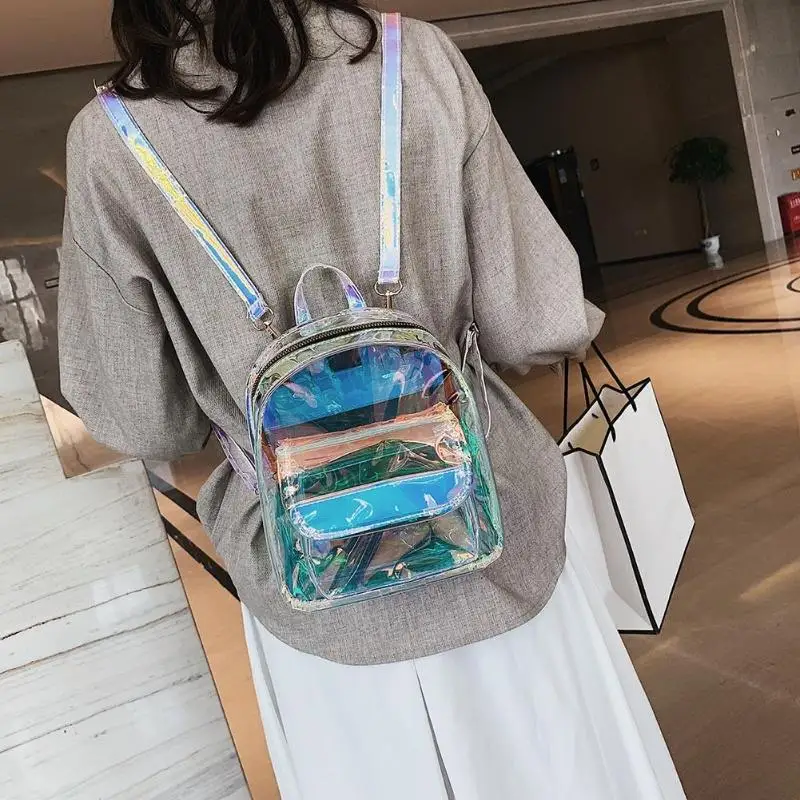 Herald Fashion женский прозрачный рюкзак качественная ПВХ крутая мини прозрачная сумка