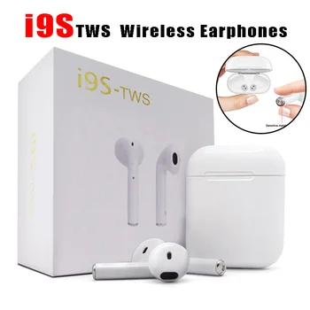 

New i9S TWS Mini Bluetooth Earphones Wireless Headset Headphones Bluetooth 5.0 Stereo Sports Earbuds with Mic for Phone Andorid