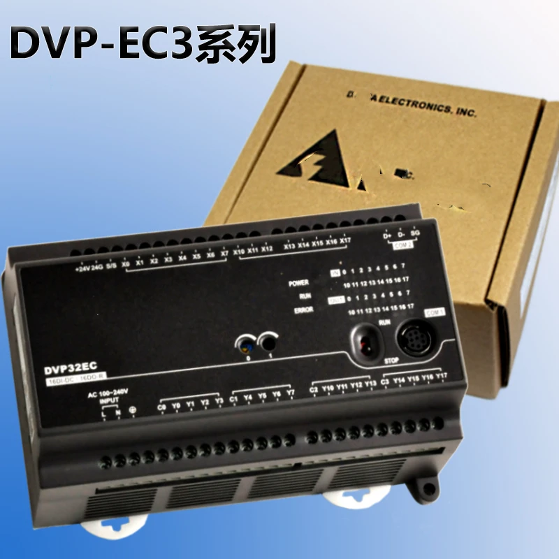 Оригинальный контроллер PLC DVP32EC00R3 EC3 серии 100-240VAC 16DI 16DO релейный выход |