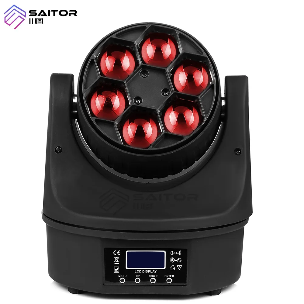 

Manufacturers Direct Selling LED Mini Moving Head Light Six Eye Bee Eye Beam Lights Bar Stage Wedding Lighting Equipment