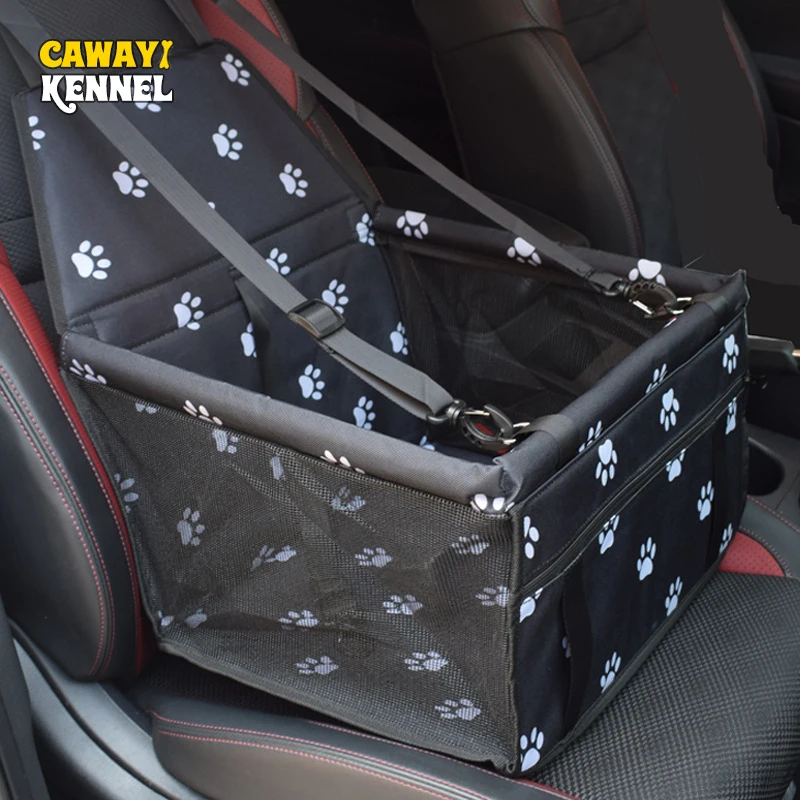 CAWAYI KENNEL Travel Dog Car Seat Cover Folding Hammock Pet Carriers