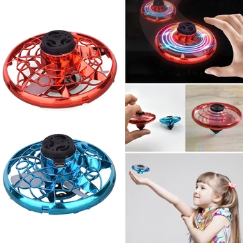 

Athletic toy rotator hand drone UFO led USB Charging UFO Gyro Fingertip Gyroscope Vehicle Induction Rotating Drone