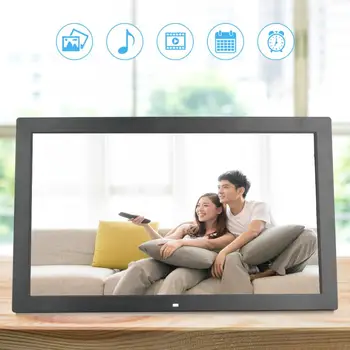 

18in Digital Photo Frame Album 16:9 1366*768 LED Electronic Album MP3 MP4 Player with Remote Controller Business Birthday Gifts