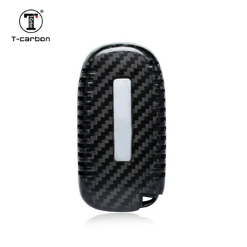 

Carbon Fiber Car Key Case Remote Fob For Cherokee For Grand Cherokee For Charger