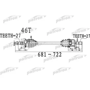 

Axle front axle left 27X681X60X27 ABS: 46T HYUNDAI ELANTRA [A5] 1,6-1,8 6MT, I30 [A5] 12 PATRON PDS0490