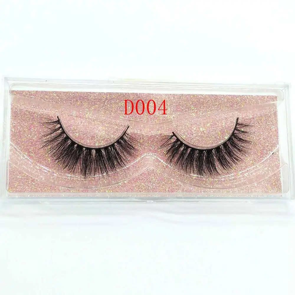 

3d mink lashes lash factory supply wholesale custom logo accepted mink lashes daily make up short volume mink lashes D004
