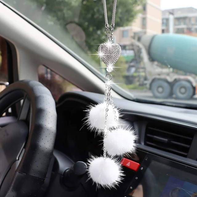 Mode Auto Spiegel Hängen Anhänger Auto Wohnkultur Glück Fahrzeug Ornament  Mini Auto Zubehör Innen Hängenden Für Mädchen - AliExpress