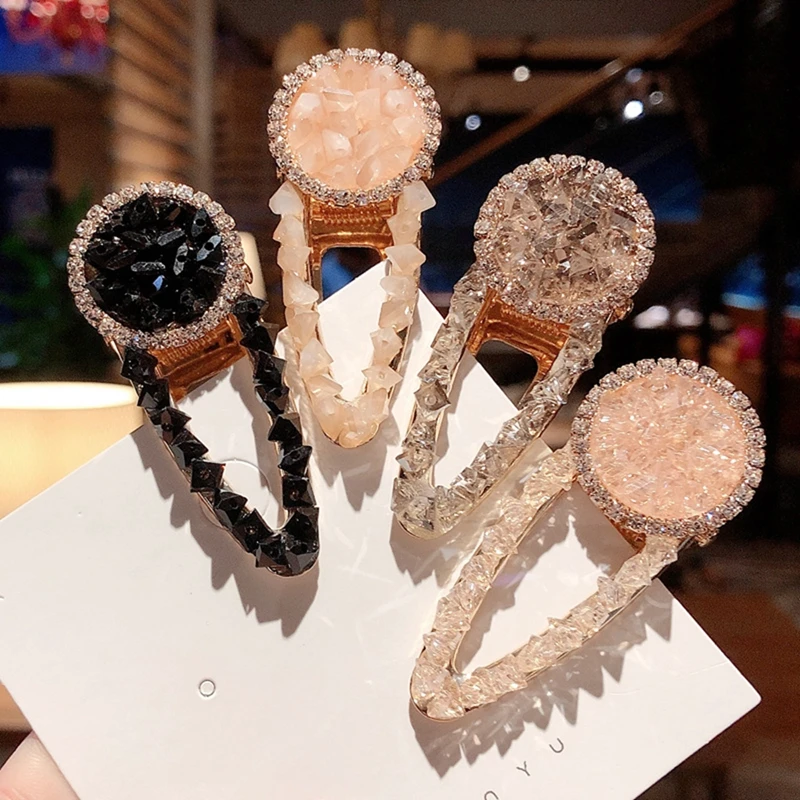 

Fashion Duckbill Clip Simple Rhinestone Hairpin Diamond Bobby Pins Hair Clip Barrettes Korean-style Hair Accessories
