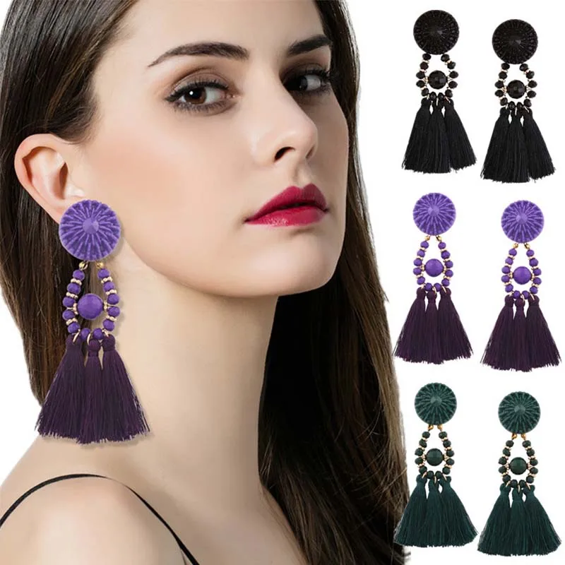 Модные женские аксессуары ювелирные изделия 1 пара модных богемных