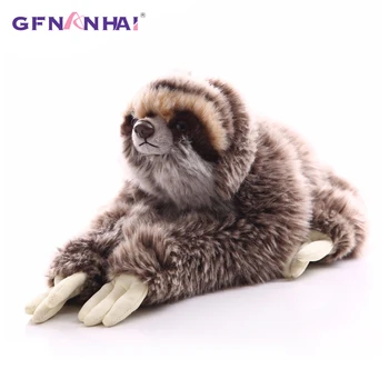 

1pc 35cm Premium Three Toed Sloth Real Life Plush Toy Stuffed Animal Folivora Toy for Children Kids Birthday Christmas Gift