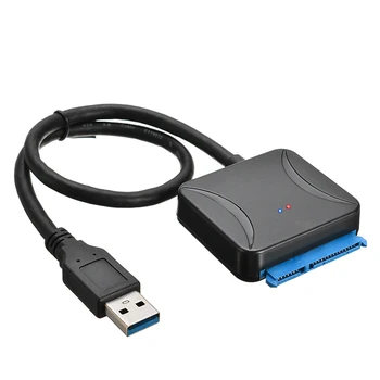 

1PC SATA to USB 3.0 2.5/3.5 HDD SSD Hard Drive Converter Cable Line Adapter For Win98/ ME/ 2000/ XP/ VISTA/ Win7
