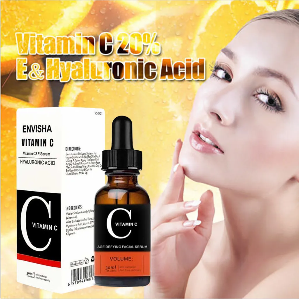 

30ml Face Serum Pure Vitamin C&E Serum Hyaluronic Acid Whithening Collagen Facial Serum Moisurizing Anti Aging Firming Skin Care