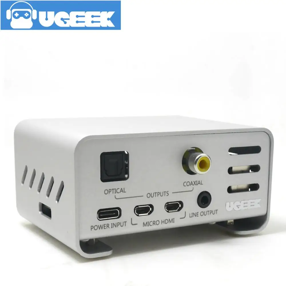 Чехол из алюминия и UGEEK AOIDE Digi Pro работает с Raspberry Pi 4 Model B/4B | Своими руками ваш HiFi