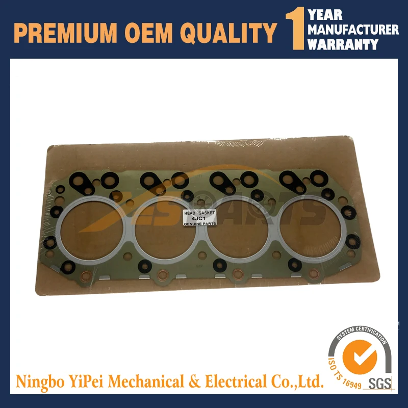 

New 4JC1 Cylinder Head Gasket Kit For Isuzu