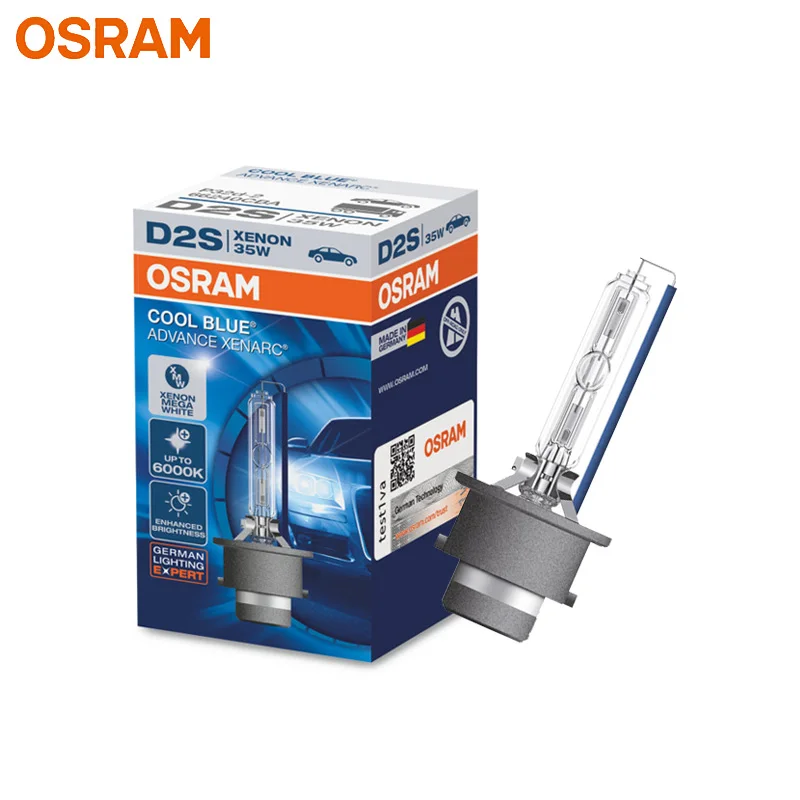 Ксеноновые ксеноновые фары OSRAM D2S 66240CBA холодный синий Advance 12 в 35 Вт 6000 К Мега белые