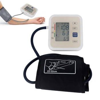 

Digital LCD Display Sphygmomanometer Automatic Blood Pressure Monitor Heart Beat Rate Pulse Meter High precision pulsometer
