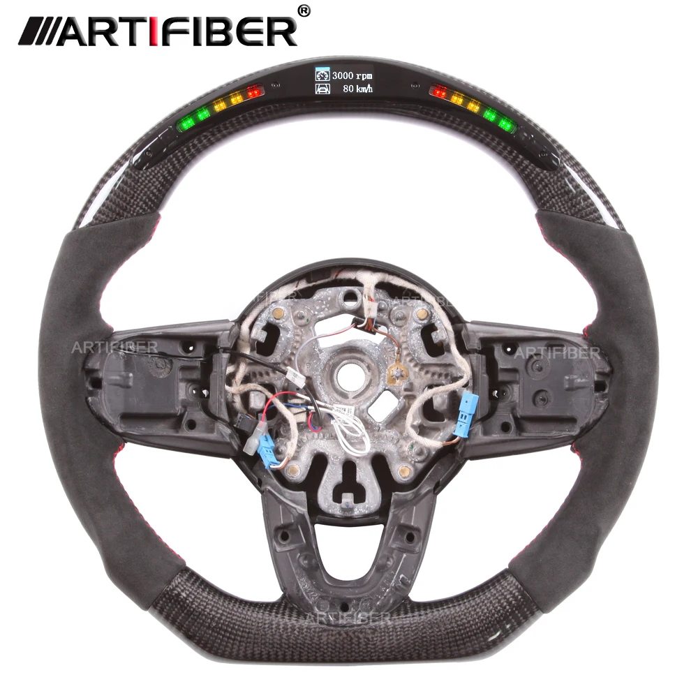 LED 100% Genuine Carbon Fiber Steering Wheel for Mini F54 F55 F56 F57 F60 F61 | Автомобили и мотоциклы