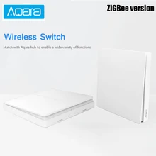 Aqara настенный дистанционный переключатель освещения управление беспроводной двойной один ключ ZigBee версия домашней безопасности приложение управление