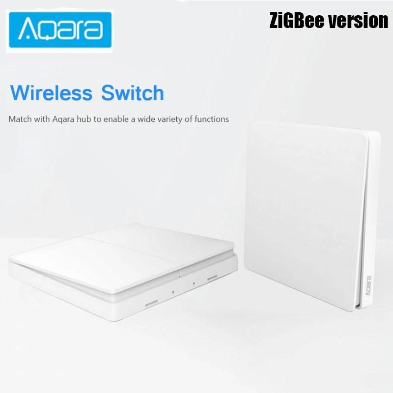 Оригинальный настенный смарт переключатель Aqara с двойным одним ключом ZigBee версия