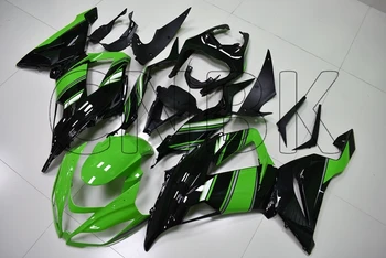 

for Ninja Zx-6r 13 14 Fairings for Kawasaki Zx6r 13 14 Black Green Full Body Kits Ninja Zx-6r 2013 - 2016 Fairings