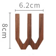 Black Walnut Wall English Alphabet Numbers Combination House Cafe Bar DIY Adhesive Wooden Decoration Letters Numbes W