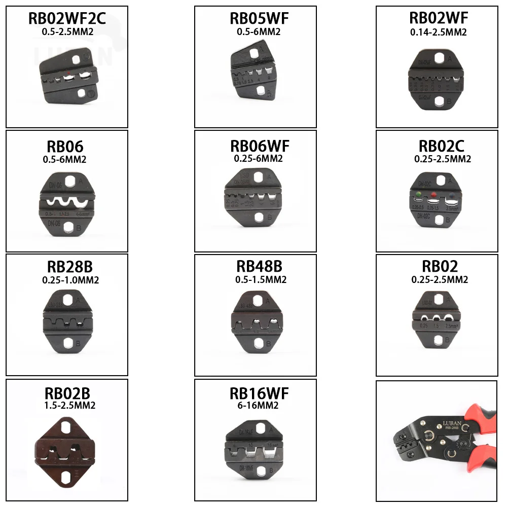 Обжимные Щипцы LUBAN RB28B RB48B RB16WF RB06WF RB03H RB02 в европейском стиле | Инструменты
