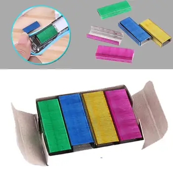 

Color Staple Office Accessories Stationery Paper Binding Gift 1.2cm 12# Mini Professional Staple Students Supplies School
