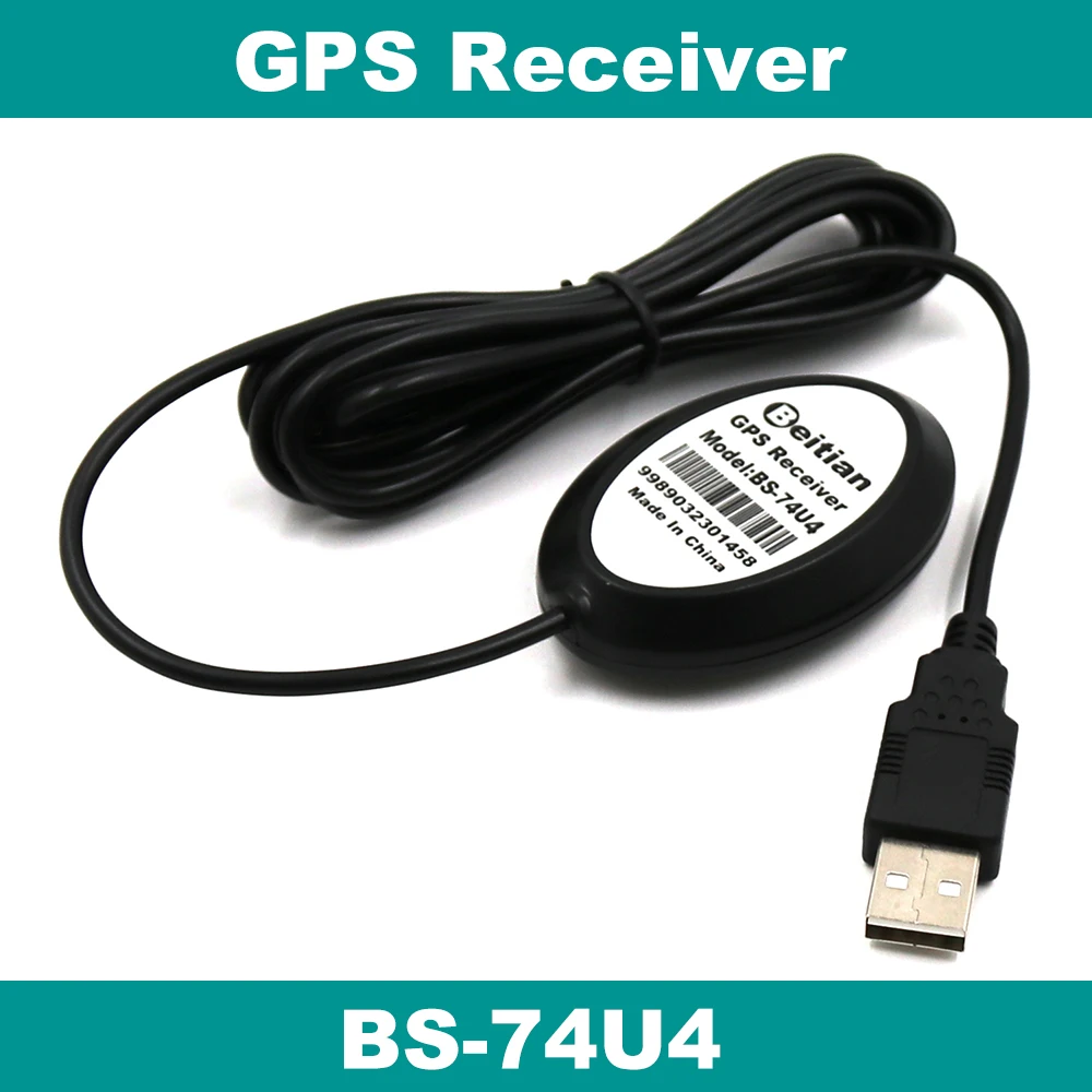 

BEITIAN New 3.6V-5.0V 4800bps PL2303 USB GPS receiver NMEA 0183 GPS receiver replace GR-213 BU-353S4 BS-74U4