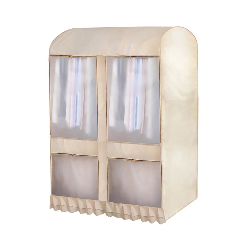 beige 120cmx146cm Шкаф для одежды, пылезащитный чехол, влагостойкий подвесной мешок для одежды VJ-Drop - Цвет: beige 120cmx146cm
