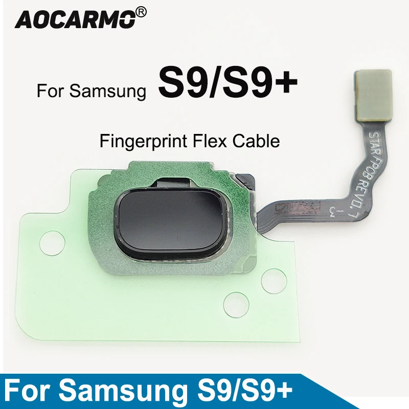 Aocarmo Per Samsung Galaxy S9 S9 + Plus Sm-G960 G965 G960F G965F Touch Id Sensore Di Impronte Digitali Tasto Home Sostituzione Cavo Flessibile
