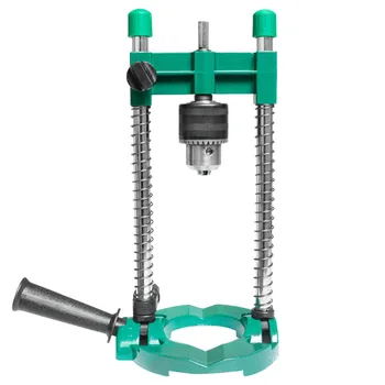 

Metal Universal Electric Drill Stand Handle Removable With Chuck Multifunctional Clamp Easy Install Woodworking Angle Adjustable