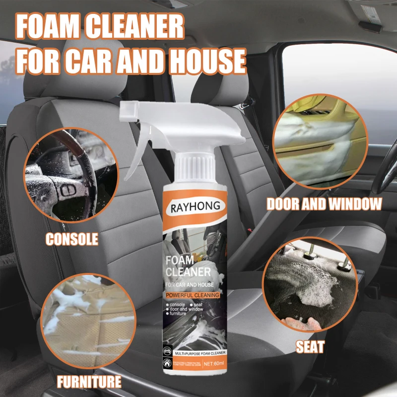 Car Interior Cleaning Agent Ceiling Cleaner Leather Flannel Woven Fabric Water-free Auto Roof Dash Tools | Автомобили и мотоциклы