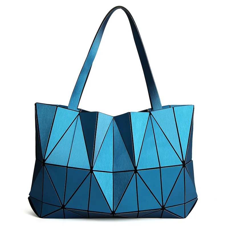 

2019 New Style Matte Diamond Parcels 7*8 Joint Shoulder Large Bag Japanese Style Trend Flexible Geometry Bag WOMEN'S Bag Wholesa