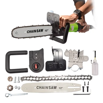 

Upgrade Electric Saw Parts 11.5/12 Inch M10/M16 Chainsaw Bracket Changed 100 125 150 Angle Grinder Into Chain Saw Woodworking