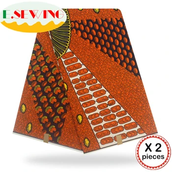 

Ankara African Wax Printed Fabric 12 Yards Cotton Wax Ghana wax Nigeria Style For Sewing African Dresses Clothing 111827